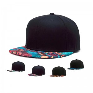 3D -udskrivning Snap Back Flat Brim Hat Street Hip Printing Flat Bill Hawaiian Hats Design Your Own Snapback Cap/hat